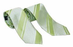     NM apa-fia nyakkendő szett - Zöld csíkos Apa-fia szett