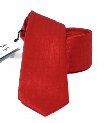                  NM slim szövött nyakkendő - Piros Egyszínű nyakkendő