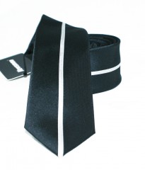                  NM slim nyakkendő - Fekete-fehér csíkos Csíkos nyakkendő