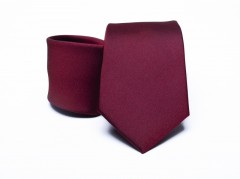   Prémium selyem nyakkendő - Burgundi Egyszínű nyakkendő