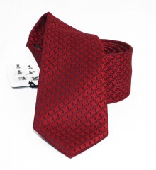                  NM slim nyakkendő - Meggybordó mintás 