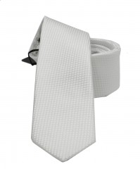                  NM slim nyakkendő - Fehér szövött Egyszínű nyakkendő