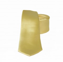                  NM slim szatén nyakkendő - Halványsárga 
