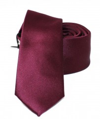                  NM slim szatén nyakkendő - Burgundi Egyszínű nyakkendő