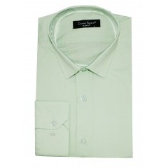                                Daniel Figaro hosszúujjú slim ing - Halványzöld Egyszínű ing