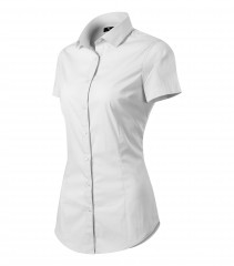   Női strech puplin ing rövidujjú - Fehér 