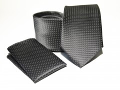   Prémium nyakkendő szett - Fekete pöttyös 
