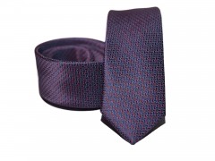 Prémium slim nyakkendő - Sötétlila Aprómintás nyakkendő