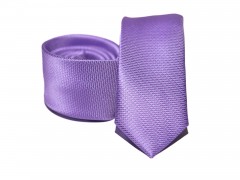Prémium slim nyakkendő - Lila Egyszínű nyakkendő