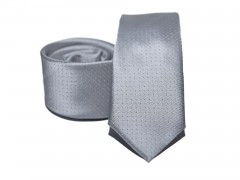 Prémium slim nyakkendő - Ezüst Egyszínű nyakkendő