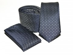    Prémium slim nyakkendő szett - Fekete mintás Szettek