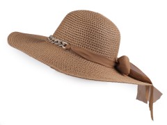  Női nyári szalma kalap - Barna Női kalap, sapka