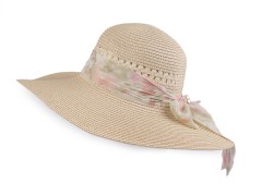   Női nyári szalma kalap - Ecru 