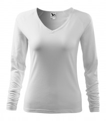 Női hosszúujjú elasztikus póló - Fehér Női ing, póló