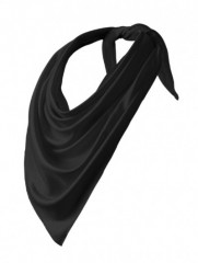                      Szatén női kendő - Fekete Női divatkendő és sál