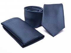    Prémium nyakkendő szett - Kék mintás 