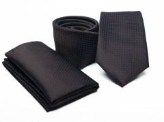    Prémium nyakkendő szett - Fekete-barna 