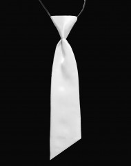            Női szatén gumis nyakkendő - Fehér Női nyakkendők, csokornyakkendő
