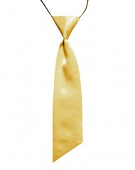            Női szatén gumis nyakkendő - Arany 