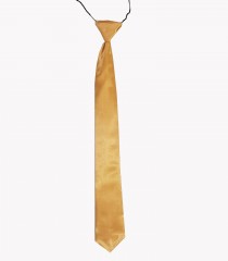 Szatén gumis nyakkendő - Arany Egyszínű nyakkendő