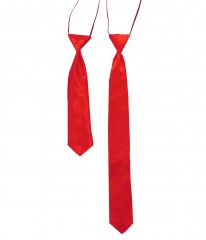 Szatén apa-fia nyakkendő szett - Piros 