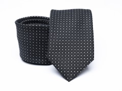 Prémium nyakkendő - Fekete pöttyös Aprómintás nyakkendő