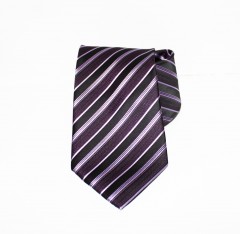                       NM classic nyakkendő - Fekete-llla csíkos 