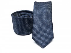 Prémium slim nyakkendő - Kék melír 