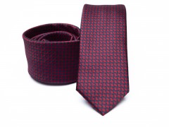 Prémium slim nyakkendő - Meggybordó aprómintás Aprómintás nyakkendő