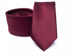 Prémium slim nyakkendő - Meggybordó aprómintás Aprómintás nyakkendő