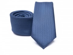 Prémium slim nyakkendő - Kék aprópöttyös Aprómintás nyakkendő