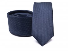 Prémium slim nyakkendő - Sötétkék Egyszínű nyakkendő