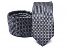 Prémium slim nyakkendő - Szürke aprómintás Aprómintás nyakkendő