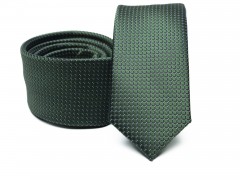 Prémium slim nyakkendő - Sötétzöld Aprómintás nyakkendő