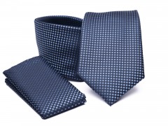    Prémium nyakkendő szett - Kék aprópöttyös Szettek