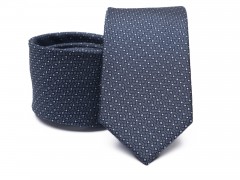 Prémium selyem nyakkendő - Kék aprómintás Aprómintás nyakkendő