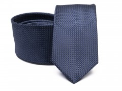 Prémium selyem nyakkendő - Kék aprómintás 