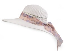  Női nyári szalma kalap - Fehér Női kalap, sapka