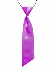            Női szatén gumis nyakkendő - Lila 