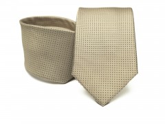        Prémium selyem nyakkendő - Drapp aprómintás Aprómintás nyakkendő