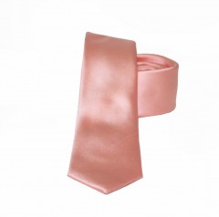                    NM Slim szatén nyakkendő - Púderrózsaszín Egyszínű nyakkendő
