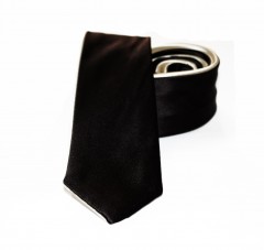               Goldenland fordítható slim nyakkendő - Fekete-arany Egyszínű nyakkendő