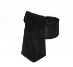                    NM slim szövött nyakkendő - Fekete Egyszínű nyakkendő