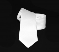                    NM slim szövött nyakkendő - Fehér Egyszínű nyakkendő