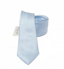                          NM Slim szatén nyakkendő - Halványkék Egyszínű nyakkendő