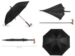               Gentleman férfi automata esernyő - Fekete 