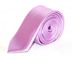 Szatén normál nyakkendő - Orgonalila Egyszínű nyakkendő