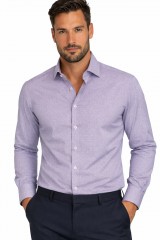             NM h.u slim elasztikus ing - Bordó mintás Hosszúujjú ing