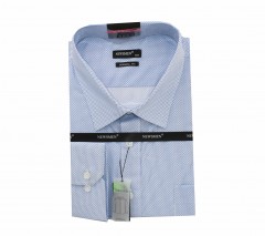             NM h.u extra fit elasztikus ing - Kék pöttyos 