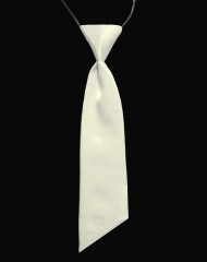            Női szatén gumis nyakkendő - Ecru 